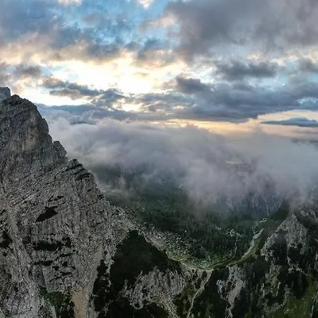 Erjavceva Mountain Hut At Vrsic Pass Konukevi Kranjska Gora